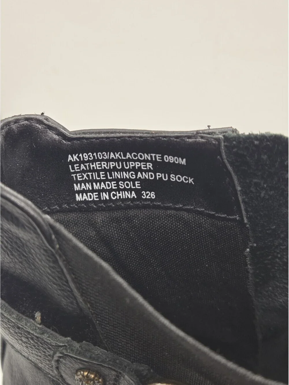 Anne Klein Aklaconte Black Leather Ankle Boots Women’s Size 9M Low Heel Zip